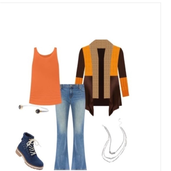 Cato’s Fashion Shawl Collared Cardigan fall color sweater cardigan size Large - Picture 11 of 12